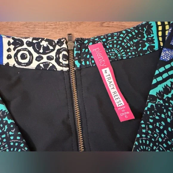 Anthropologie Plenty by Tracy Reese Boho Geometric Mini Dress Size 6 - Picture 3 of 7